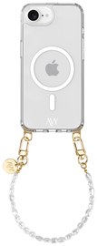 AVY Apple iPhone 16e Hoesje met Koord & MagSafe 30CM Perla Chic