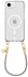 AVY Apple iPhone 16e Hoesje met Koord & MagSafe 30CM Silver Spark