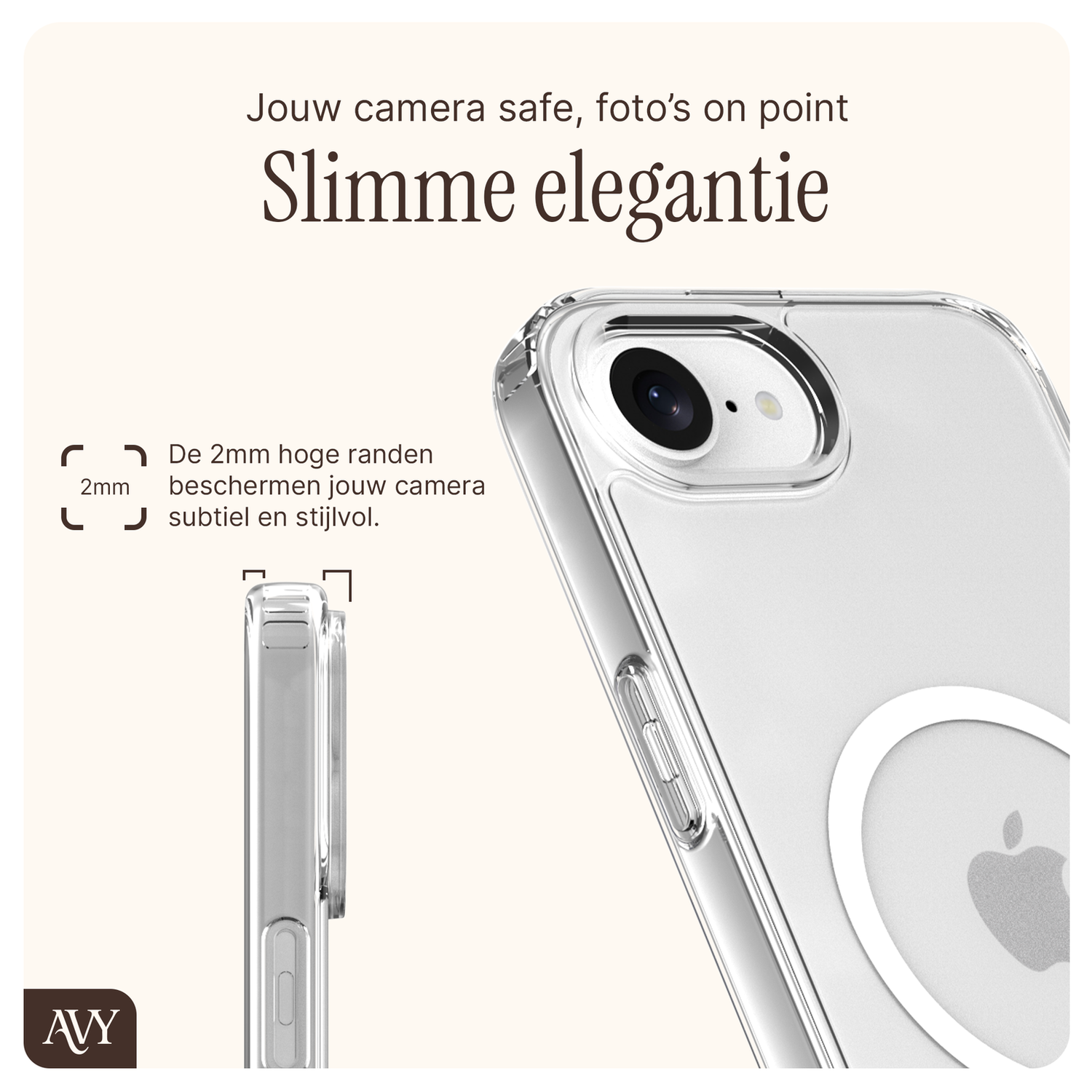 AVY Apple iPhone 16e Hoesje met Koord & MagSafe 30CM Cupid Blue afbeelding 4