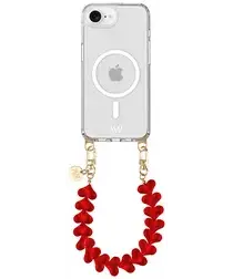 AVY Apple iPhone 16e Hoesje met Koord & MagSafe 30CM Cupid Clear Red afbeelding