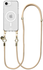 AVY Apple iPhone 16e Hoesje met Koord & MagSafe 130CM Tressé Beige afbeelding 1