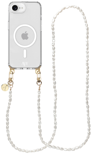 AVY Apple iPhone 16e Hoesje met Koord & MagSafe 120CM Perla Chic Long afbeelding 1