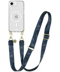 AVY Apple iPhone 16e Hoesje met Koord & MagSafe 130CM Obscura Blue afbeelding