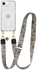 AVY Apple iPhone 16e Hoesje met Koord & MagSafe 130CM Serengeti Zebra