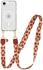 AVY Apple iPhone 16e Hoesje met Koord & MagSafe 130CM Botanique Roses