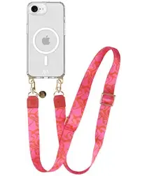 AVY Apple iPhone 16e Hoesje met Koord & MagSafe 130CM Rosé Twist afbeelding