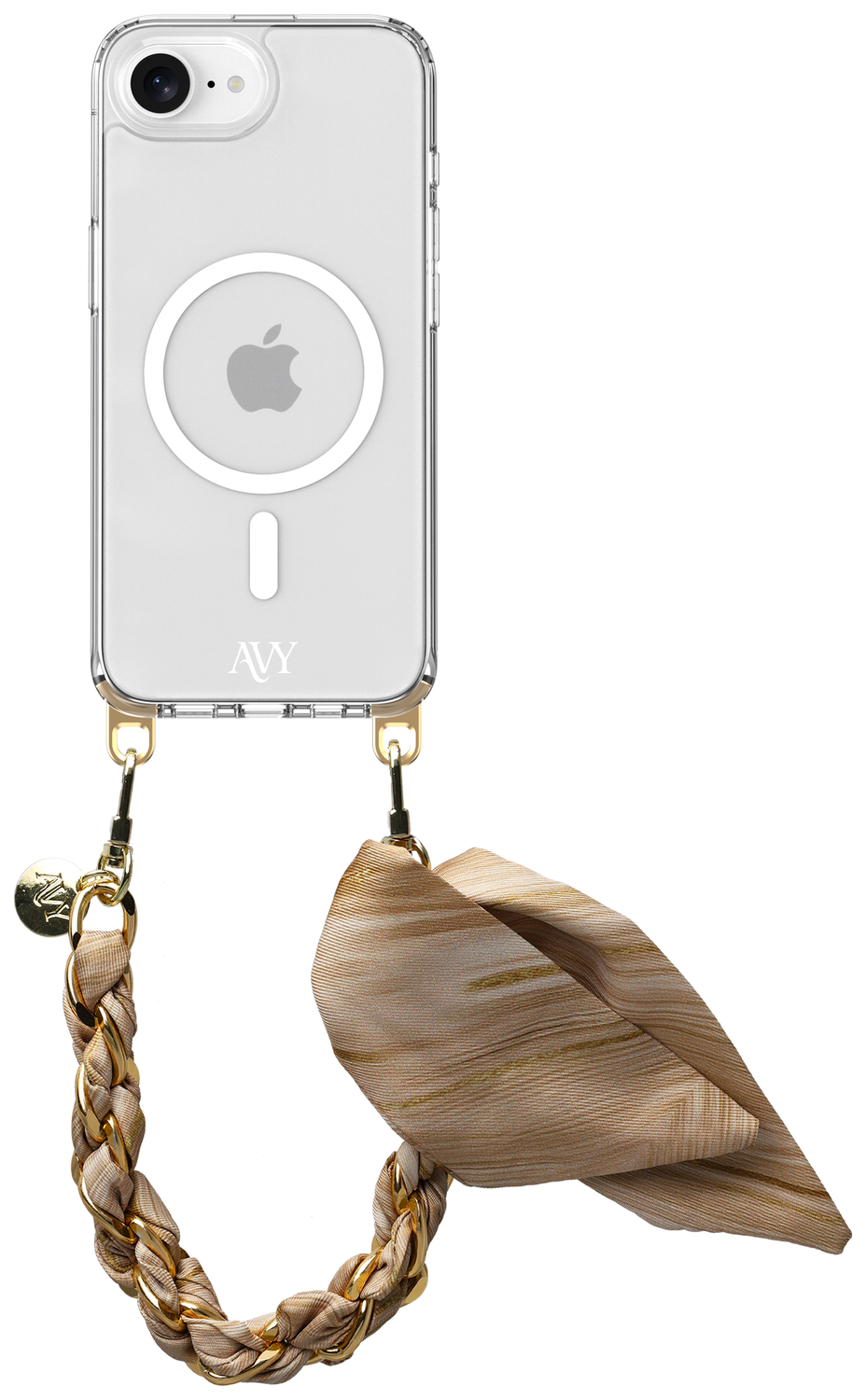AVY Apple iPhone 16e Hoesje met Koord & MagSafe 32CM Aurum Gold afbeelding 1