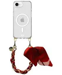 AVY Apple iPhone 16e Hoesje met Koord & MagSafe 32CM Botanique Roses afbeelding