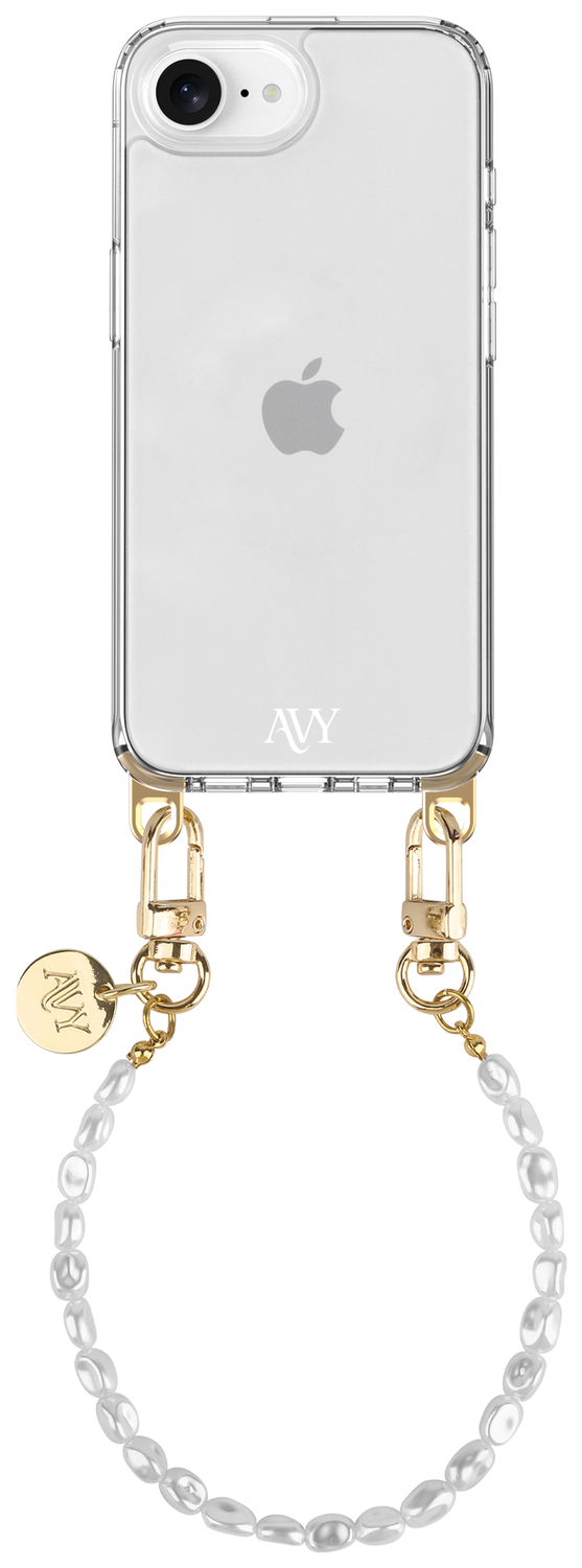 AVY Apple iPhone 16e Hoesje Met Koord 30CM Perla Chic afbeelding 1