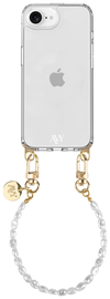 AVY Apple iPhone 16e Hoesje Met Koord 30CM Perla Chic