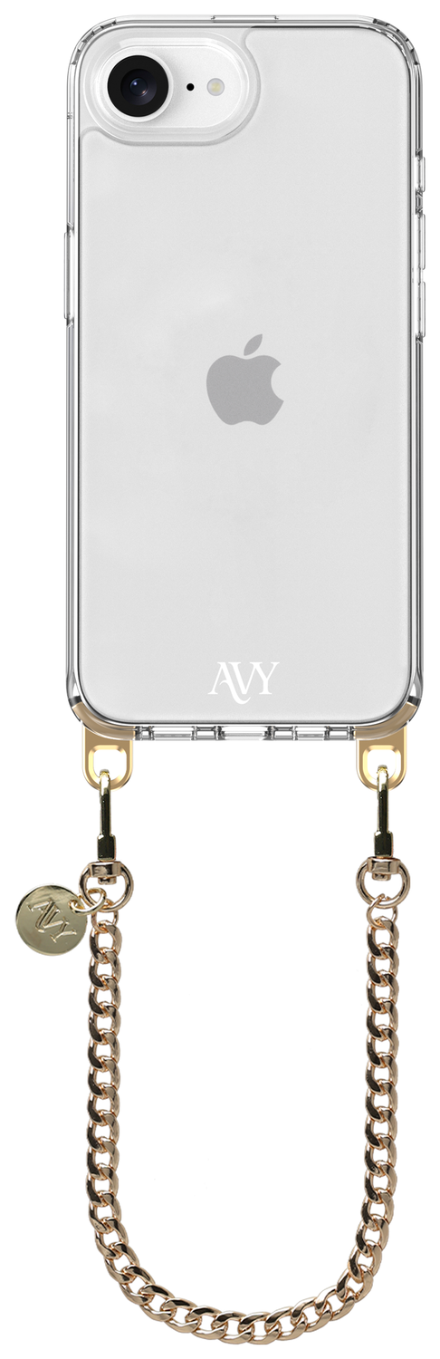 AVY Apple iPhone 16e Hoesje Met Koord 30CM Aurum Lien afbeelding 1