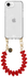 AVY Apple iPhone 16e Hoesje Met Koord 30CM Cupid Red