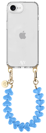 AVY Apple iPhone 16e Hoesje Met Koord 30CM Cupid Blue