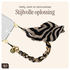 AVY Apple iPhone 16e Hoesje Met Koord 32CM Serengeti Zebra afbeelding 7