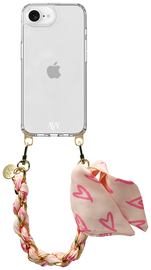 AVY Apple iPhone 16e Hoesje Met Koord 32CM Cupid Blush
