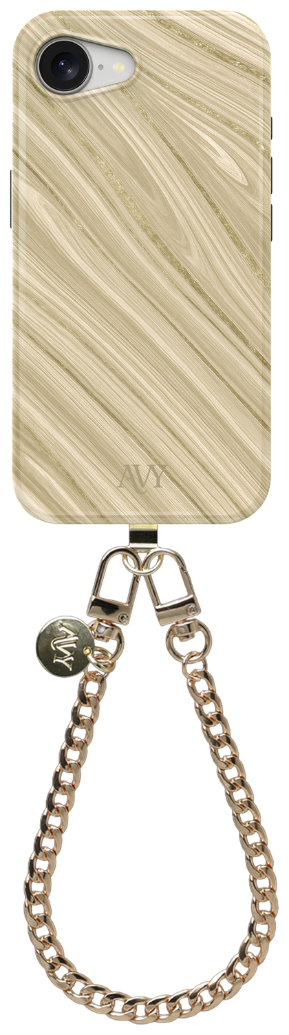 AVY Apple iPhone 16e MagSafe Hoesje met Koord 30CM Aurum Lien afbeelding 1
