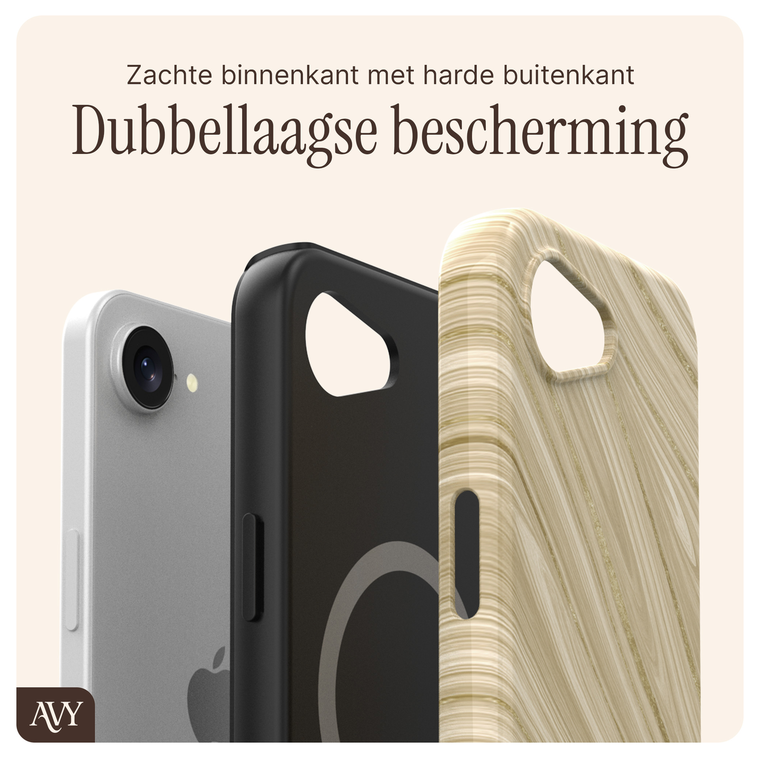 AVY Apple iPhone 16e MagSafe Hoesje met Koord 30CM Aurum Lien afbeelding 8