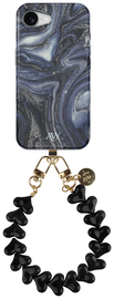 AVY Apple iPhone 16e MagSafe Hoesje met Koord 30CM Marmer Hearts afbeelding