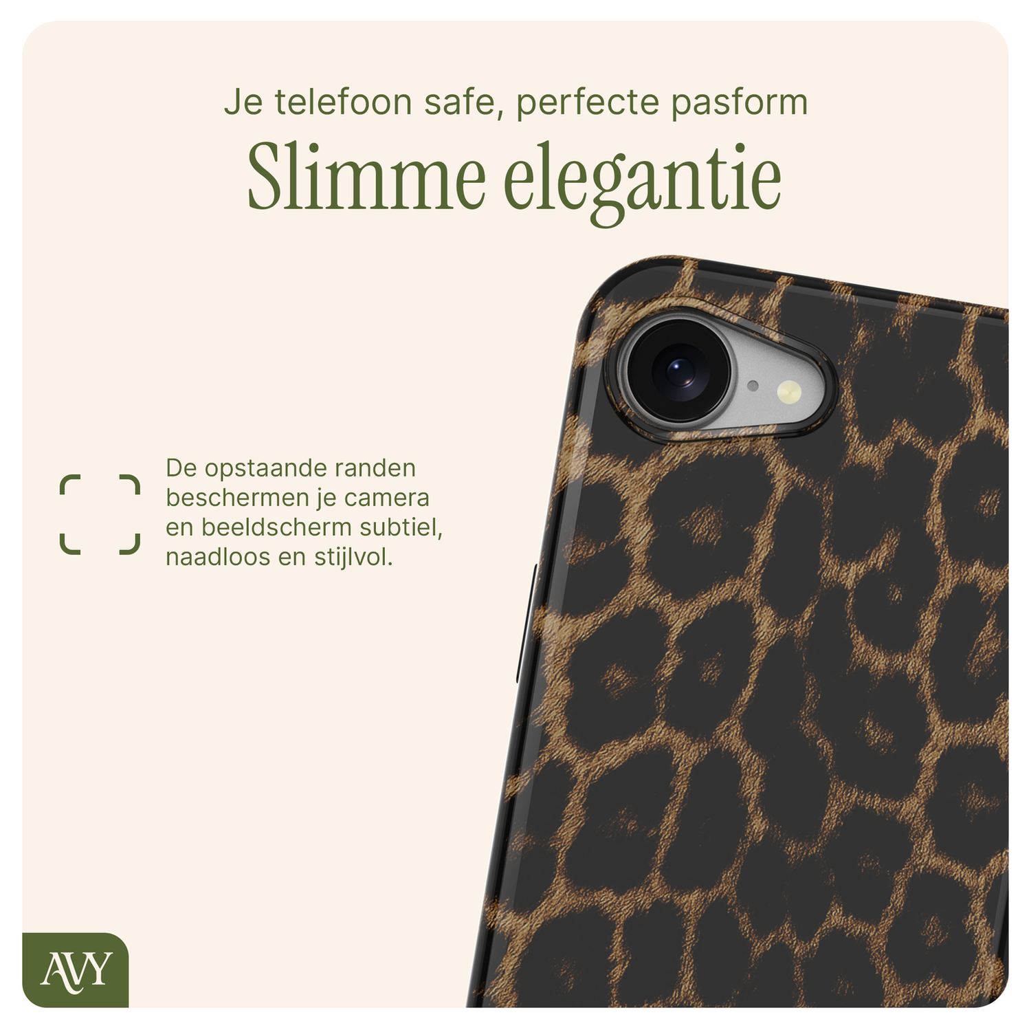 AVY Apple iPhone 16e MagSafe Hoesje met Koord 30CM Panther Hearts afbeelding 12