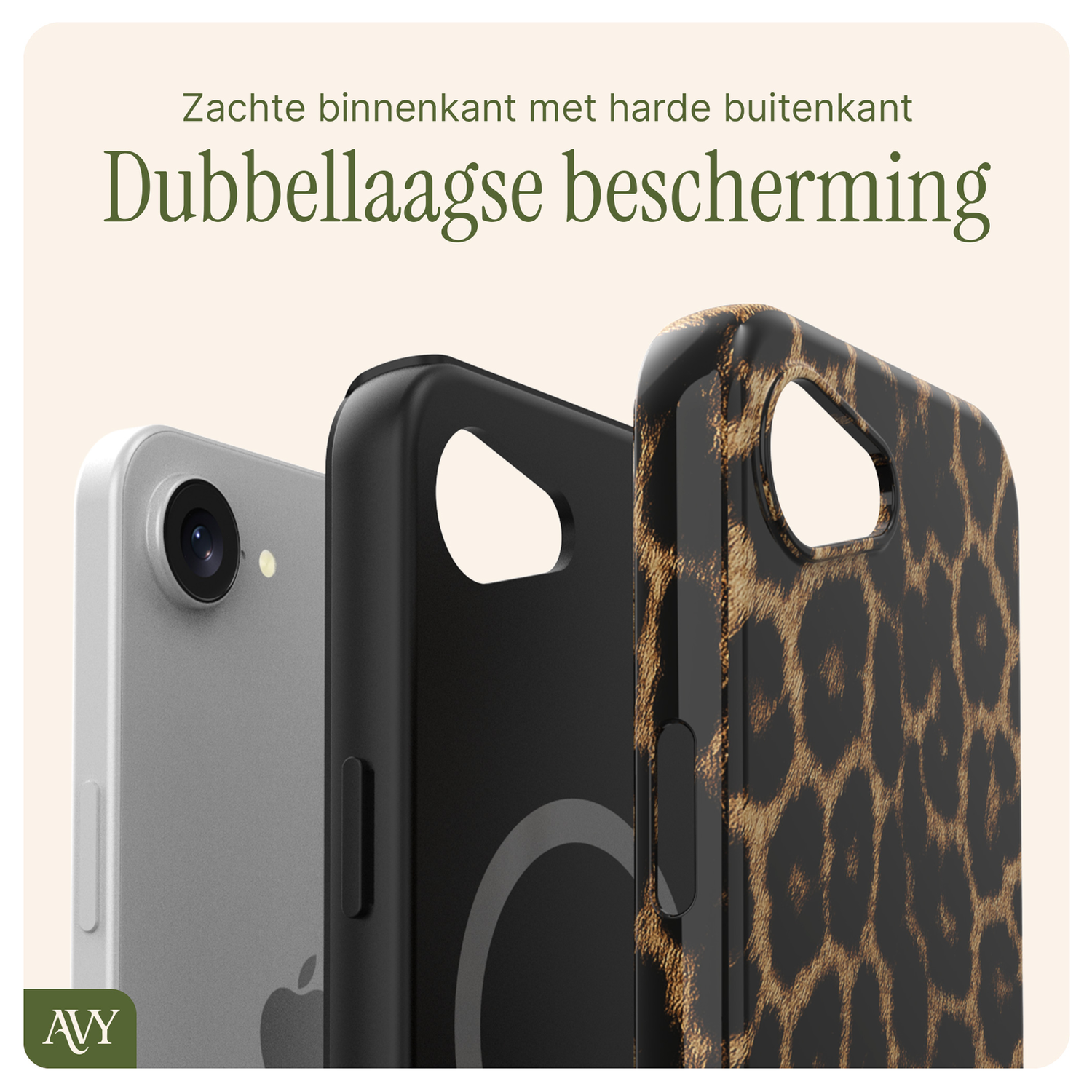 AVY Apple iPhone 16e MagSafe Hoesje met Koord 32CM Panthera Chic afbeelding 6