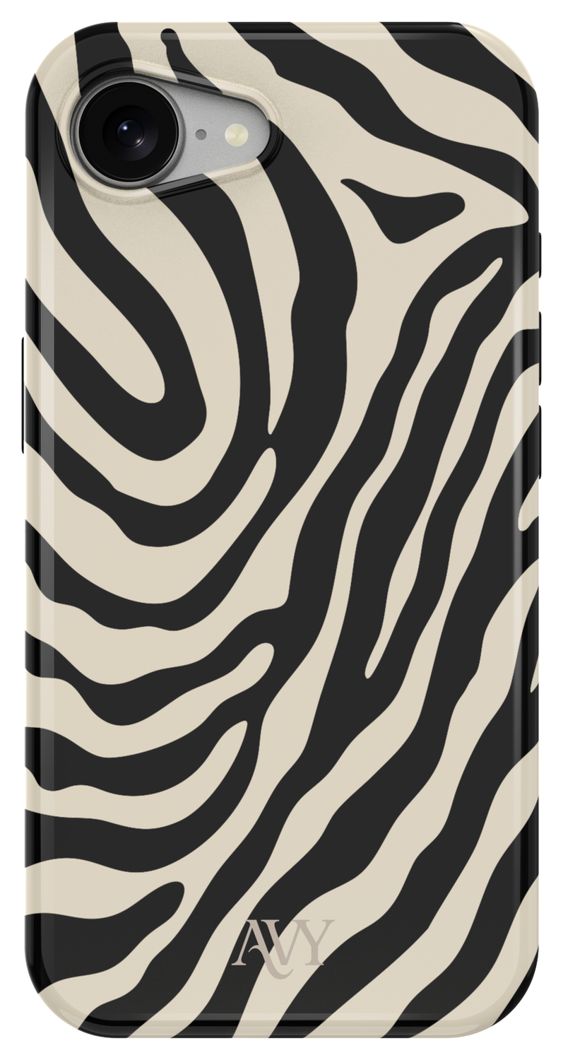 AVY Apple iPhone 16e MagSafe Hoesje met Koord 32CM Serengeti Zebra afbeelding 13