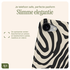 AVY Apple iPhone 16e MagSafe Hoesje met Koord 32CM Serengeti Zebra afbeelding 6