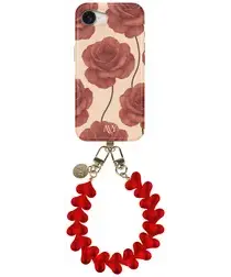 AVY Apple iPhone 16e MagSafe Hoesje met Koord 30CM Hearts & Roses afbeelding