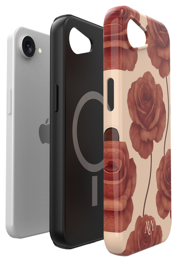 AVY Apple iPhone 16e MagSafe Hoesje met Koord 130CM Botanique Roses afbeelding 15