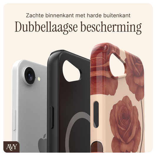 AVY Apple iPhone 16e MagSafe Hoesje met Koord 32CM Botanique Roses afbeelding 9