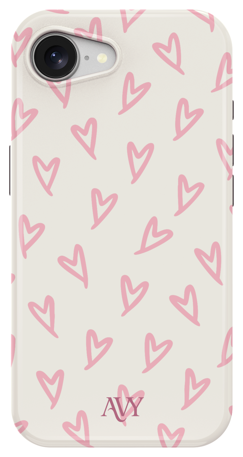 AVY Apple iPhone 16e MagSafe Hoesje met Koord 30CM Lovely Hearts afbeelding 12