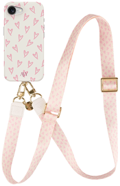 AVY Apple iPhone 16e MagSafe Hoesje met Koord 130CM Cupid Blush