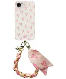 AVY Apple iPhone 16e MagSafe Hoesje met Koord 32CM Cupid Blush afbeelding