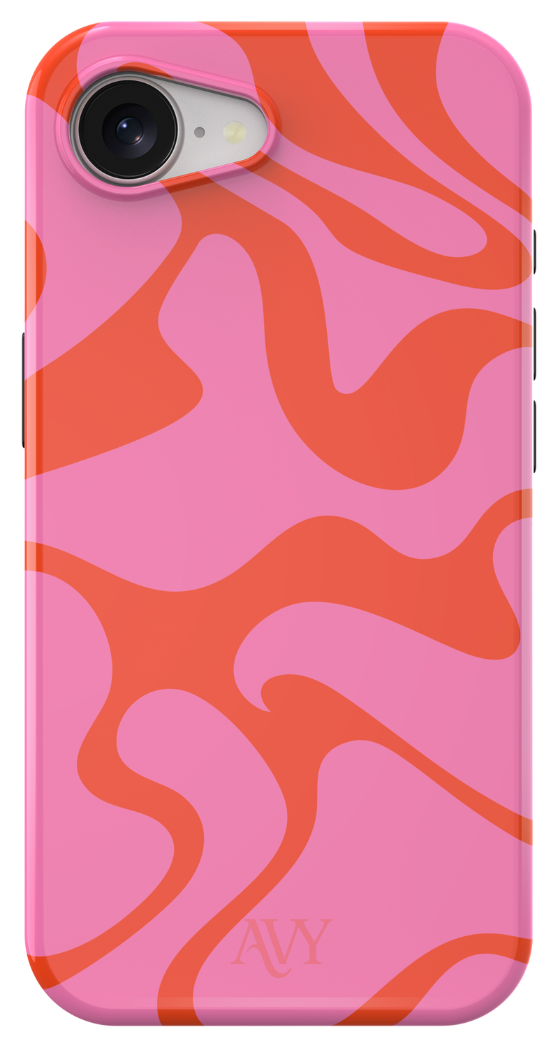 AVY Apple iPhone 16e MagSafe Hoesje met Koord 30CM Rose Hearts afbeelding 12