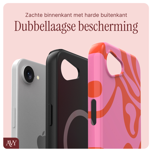 AVY Apple iPhone 16e MagSafe Hoesje met Koord 32CM Rosé Twist afbeelding 8