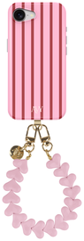 AVY Apple iPhone 16e MagSafe Hoesje met Koord 30CM Linea Hearts