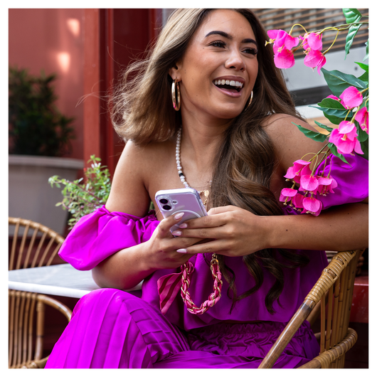 AVY Apple iPhone 16e MagSafe Hoesje met Koord 32CM Linea Sol afbeelding 5