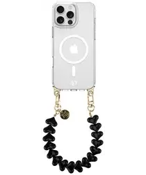 AVY Apple iPhone 14 Pro Max Hoesje met Koord & MagSafe 30CM Cupid Black afbeelding