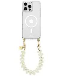 AVY Apple iPhone 14 Pro Max Hoesje met Koord & MagSafe 30CM Cupid Beige afbeelding