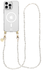 AVY Apple iPhone 14 Pro Max Hoesje met Koord & MagSafe 120CM Perla Chic Long