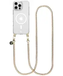 AVY Apple iPhone 14 Pro Max Hoesje met Koord & MagSafe 120CM Aurum Lien Long afbeelding