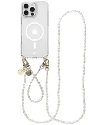 AVY Apple iPhone 14 Pro Max Hoesje met Koord & MagSafe Set Perla Chic afbeelding
