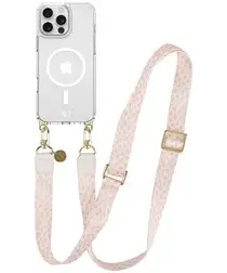 AVY Apple iPhone 14 Pro Max Hoesje met Koord & MagSafe 130CM Cupid Blush afbeelding