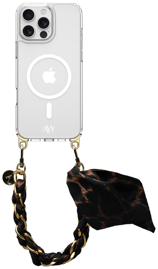 AVY Apple iPhone 14 Pro Max Hoesje met Koord & MagSafe 32CM Panthera Chic afbeelding 1