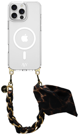 AVY Apple iPhone 14 Pro Max Hoesje met Koord & MagSafe 32CM Panthera Chic