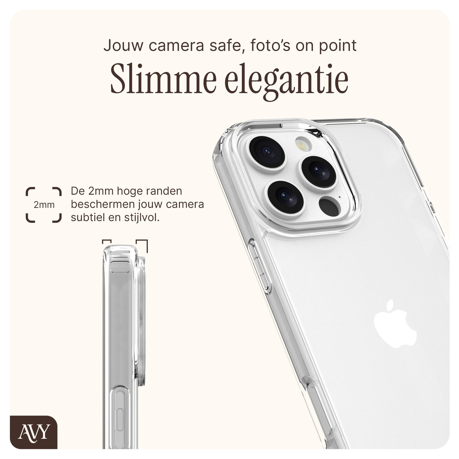 AVY Apple iPhone 14 Pro Max Hoesje Met Koord 130CM Tressé Purple afbeelding 5