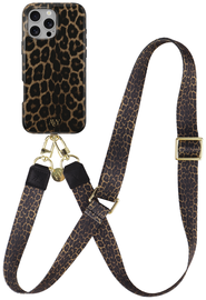 AVY Apple iPhone 14 Pro Max MagSafe Hoesje met Koord 130CM Panthera Chic
