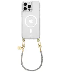 AVY Apple iPhone 13 Pro Hoesje met Koord & MagSafe 30CM Silver Spark afbeelding