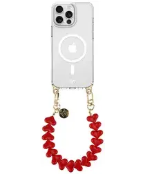 AVY Apple iPhone 13 Pro Hoesje met Koord & MagSafe 30CM Cupid Red afbeelding