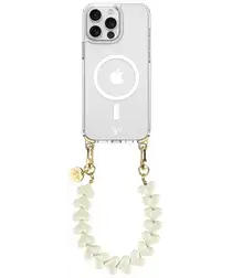 AVY Apple iPhone 13 Pro Hoesje met Koord & MagSafe 30CM Cupid Beige afbeelding