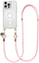 AVY Apple iPhone 13 Pro Hoesje met Koord & MagSafe 130CM Tressé Pink